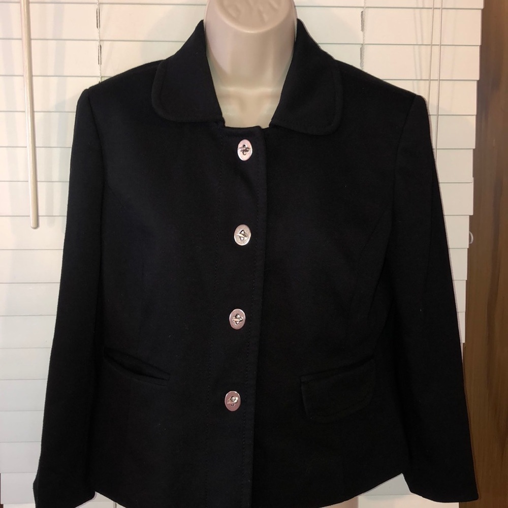 LOFT Black Button-Up Women's Jacket